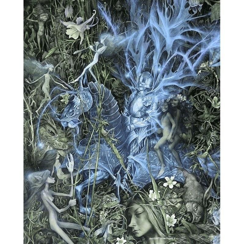 Blue Knight Fantasy Art by Brian Froud
